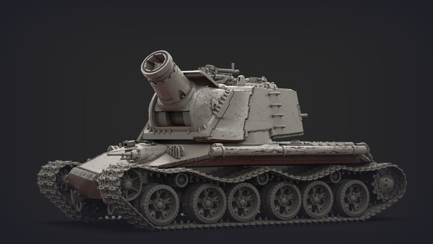 Unpainted SUPER HEAVY TANK OF THE REDS