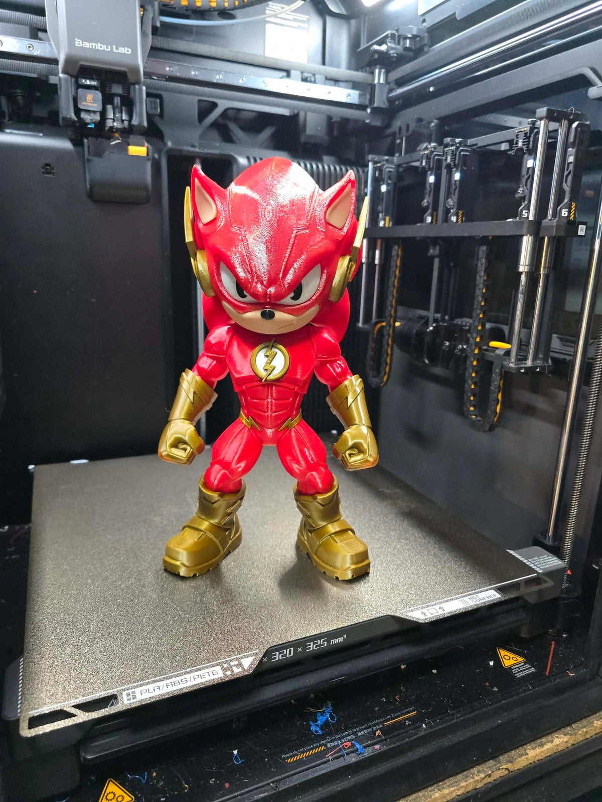 The Flash Red 11 inch FDM PETG model